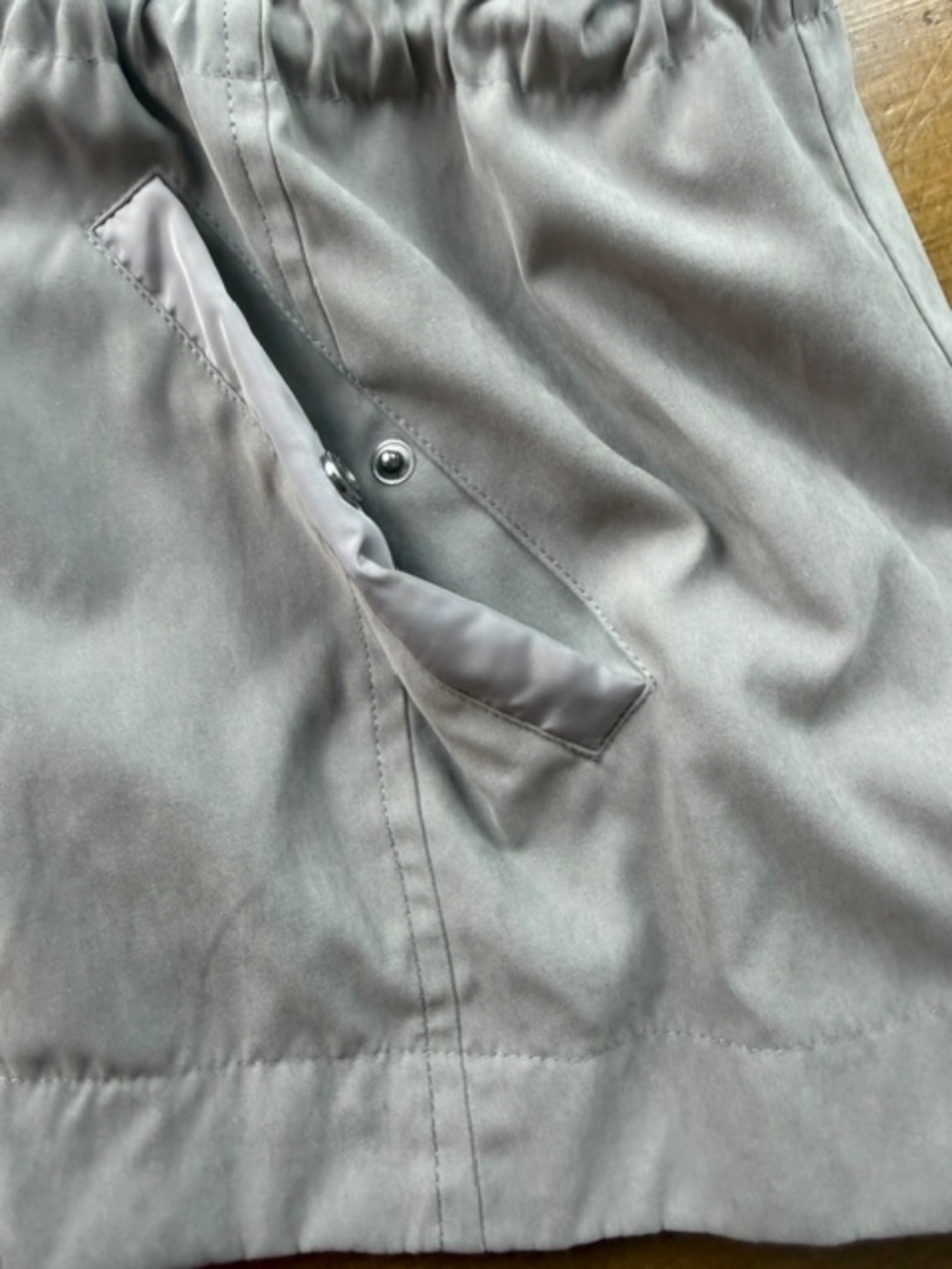 Mo-Ka by Santa Fe Apparel Lightweight Anorak Rain Jacket Grey Medium - Picture 6 of 12